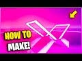 How To Make *INVISIBLE* Neon 1v1 Ramps In Fortnite (EASY)