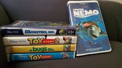 PIXAR ANIMATION STUDIOS MOVIES VHS OPENING (1995-2006)