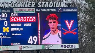 John Schroter Highlights Uva Vs Umich Feb 24