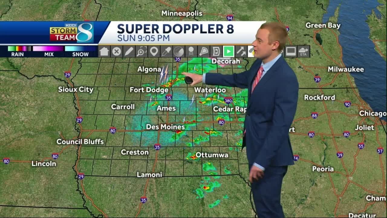 Rain overnight before cooler air this week - YouTube
