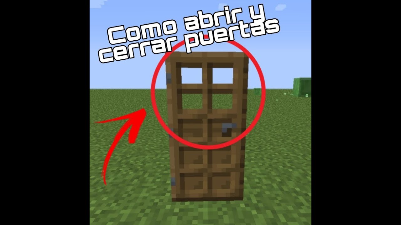 Como abrir y cerrar las puertas en minecraft rapido y sencillo 100%
