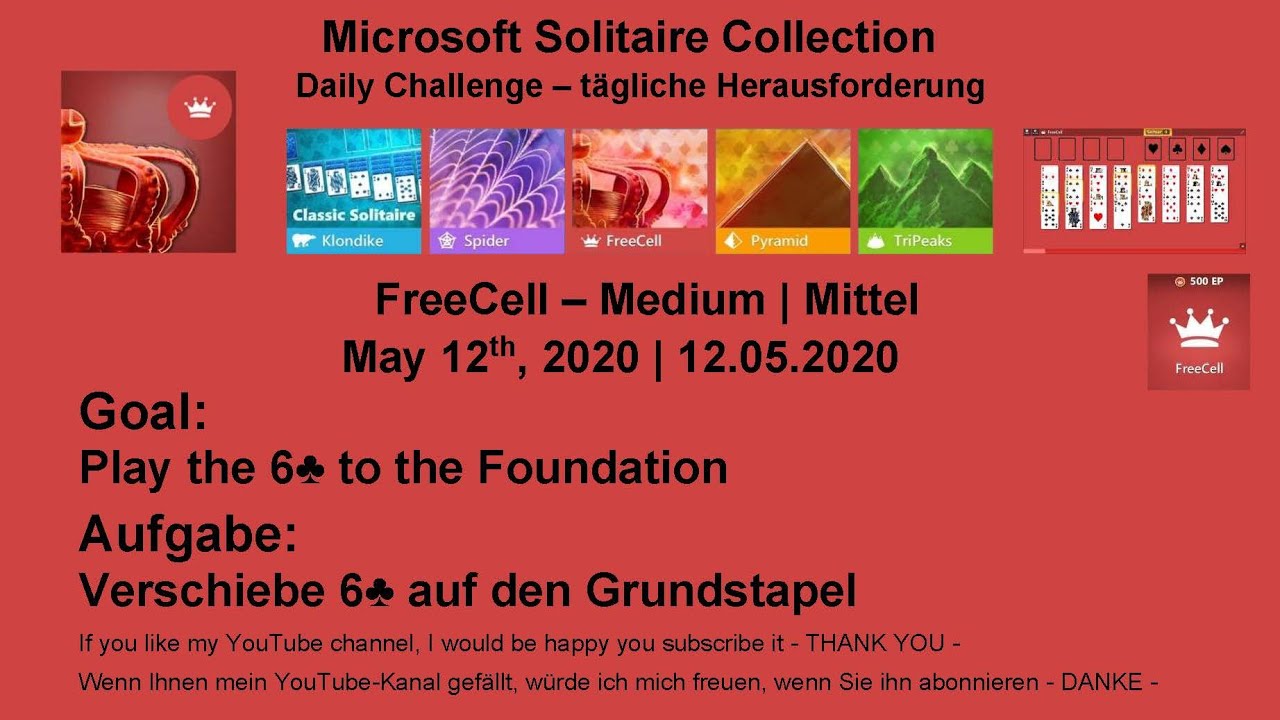 Microsoft Solitaire Collection TГ¤gliche Herausforderung LГ¶sung