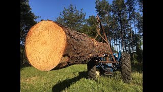 Logging with a FARM TRACTOR!
