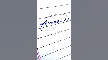 Signature style "Amani"🖊️ Comment your name!!