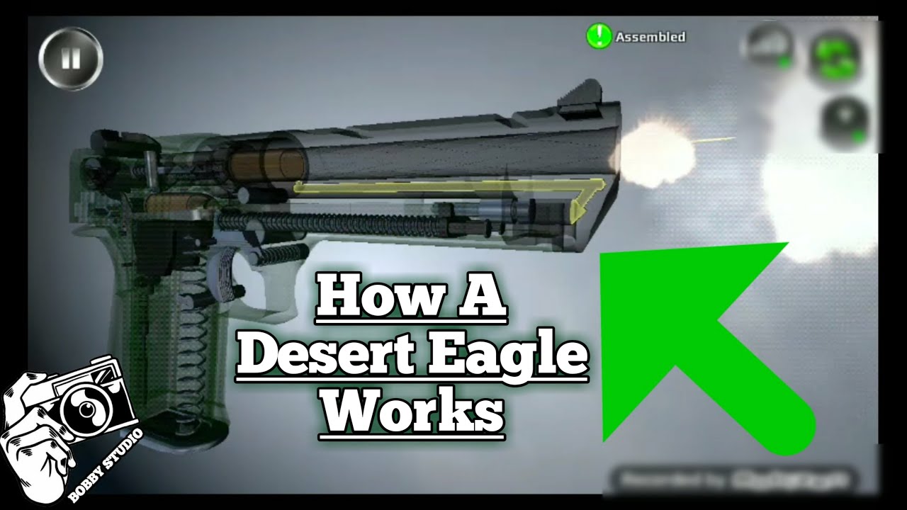 How A Desert Eagle Pistol Works | Animated Video | PUBG Pistol