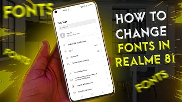 Realme 8i Fonts Changer ! How To Change Fonts in Realme 8i Full Process