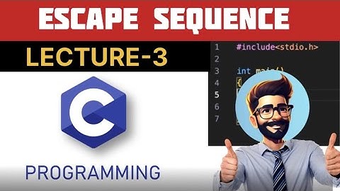 escape sequence in c 
