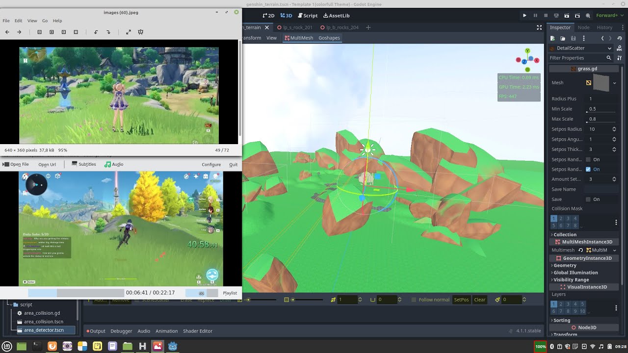 make genshin impact terrain in godot engine 4 part1: basic sclupt - YouTube