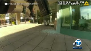 “Suspect down! Get the officer!” Video shows what happened during Louisville bank mass shooting