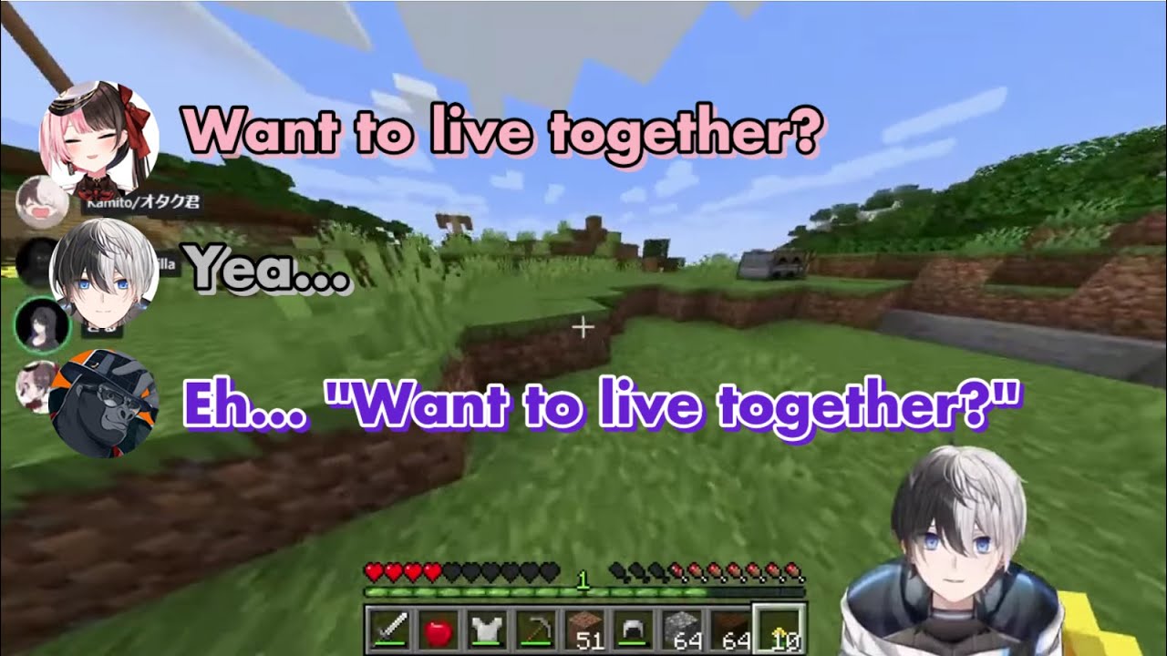 [ENG SUB] OreApo being TeeTee in Minecraft [Kamito / Tachibana Hinano / OreApo]