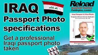 Iraqi Passport Photo and Visa Photo snapped in Paddington, London