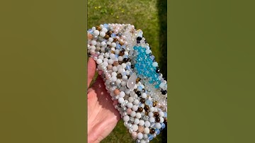 Super Shine Bead Bag Handmade #handmade #diy #beading #bags #handmadebag #beadedbag #beads #crystals