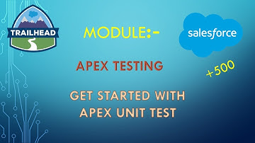 GET STARTED WITH APEX UNIT TEST
