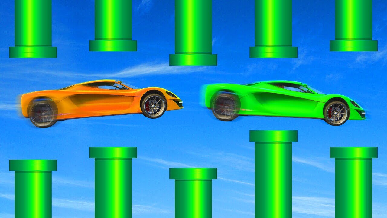 MILE HIGH FLAPPY BIRD MINIGAME! (GTA 5 Funny Moments)
