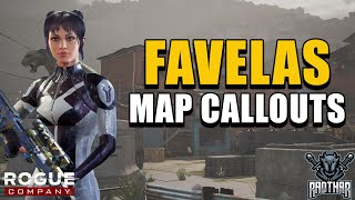 MAP CALLOUTS - FAVELAS (with Walkthrough) | Rogue Company Map Guides MAP CALLOUTS - FAVELAS (with Walkthrough) | Rogue Company Map Guides