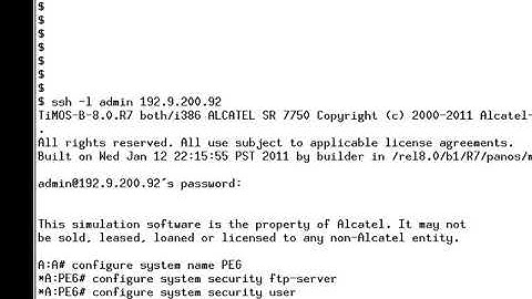 "old" Basic config 7750 Nokia