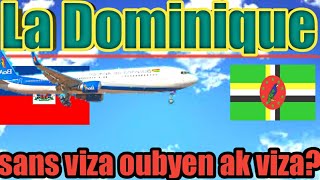 Ayisyen ka ale san viza la Dominique? #haitiancreator #haiti