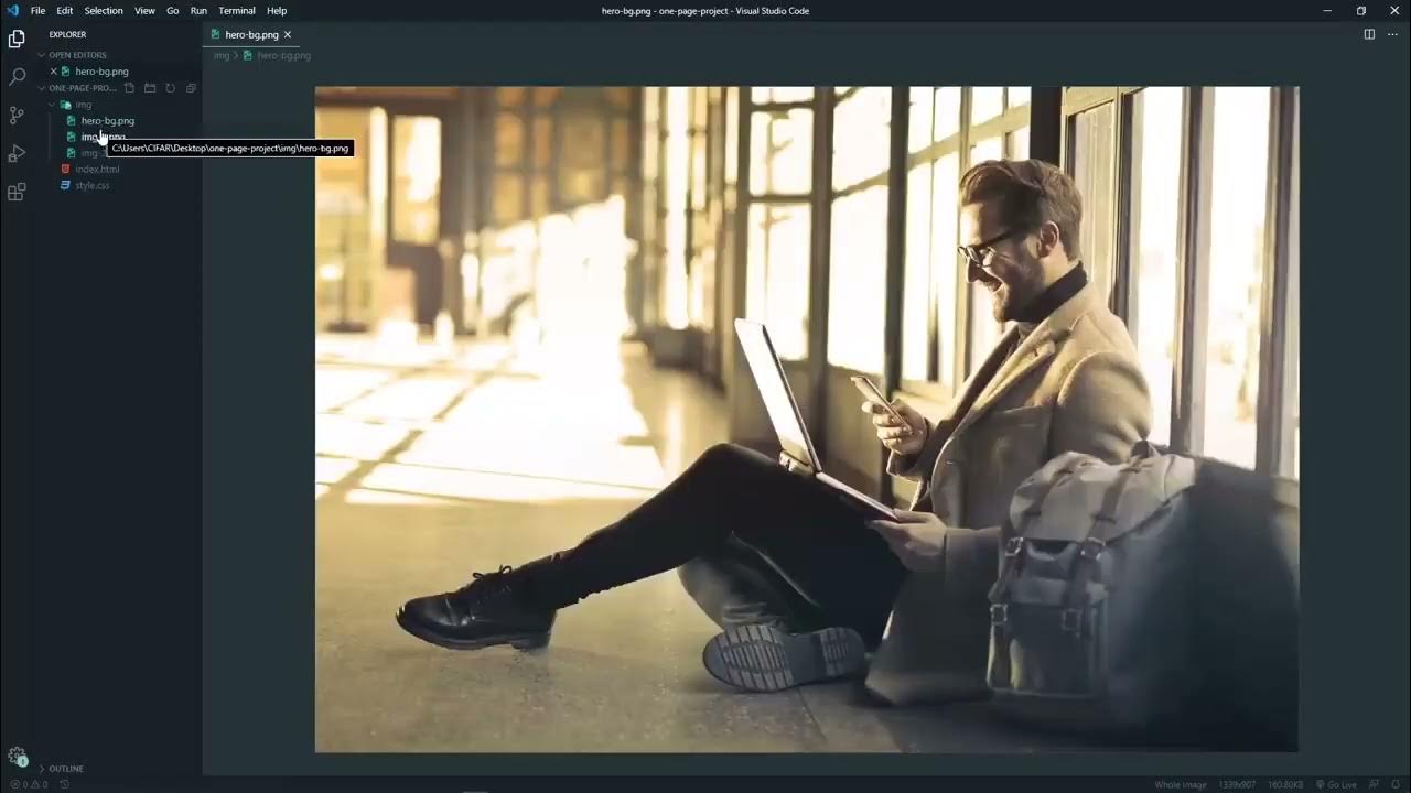 One Page Full Website Project For Practice HTML & CSS Responsive ...