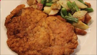 I am making breaded veal cubed steaks. very simple to make with just a
few ingredients. serve french fries, rice and beans, mash potatoes,
potato salad,...