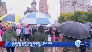 Making Strides Against Breast Cancer walk held today in Syracuse