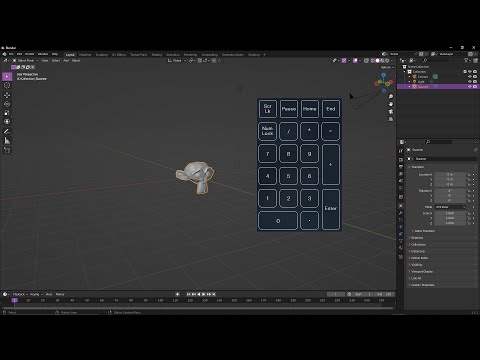 Как использовать Blender без нампада: эмуляция цифровой клавиатуры в Blender