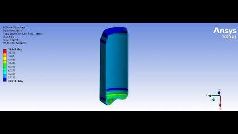 Soda Can Ansys Simulation