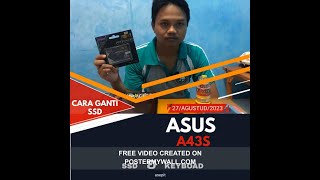 TUTORIAL CARA PASANG SSD & KEYBOAD DI ASUS A43S