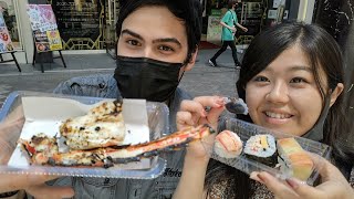 COMIDA DE MERCADO EXÓTICA EN JAPÓN