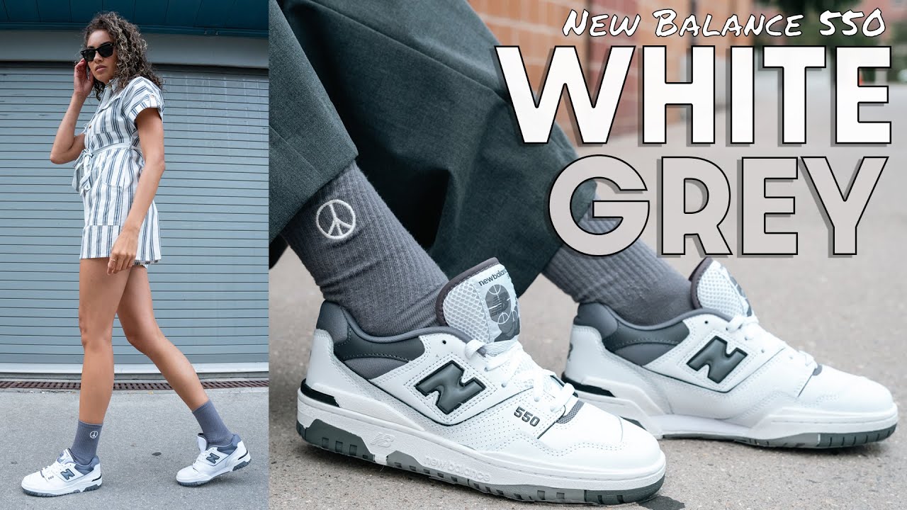 This GREY hits DIFFERENT! New Balance 550 White Grey Castlerock On Foot ...