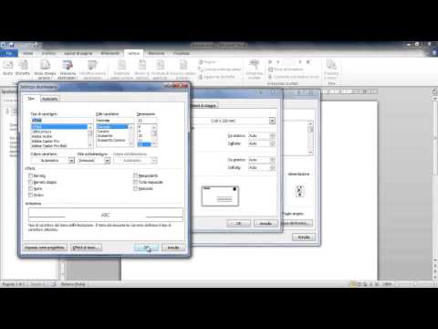 Tutorial word  lezione 23 - Creare buste ed etichette