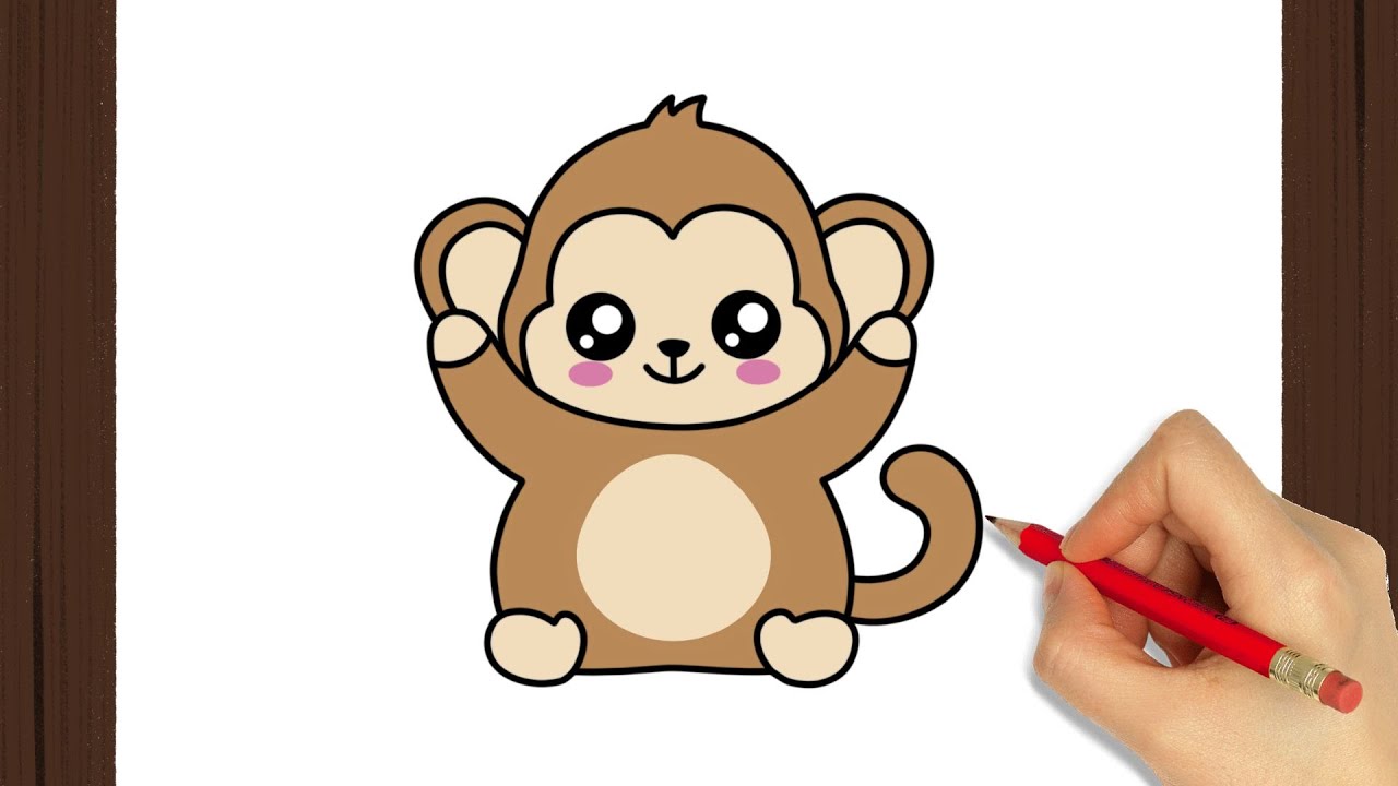 COMO DESENHAR UM MACACO - HOW TO DRAW A MONKEY 