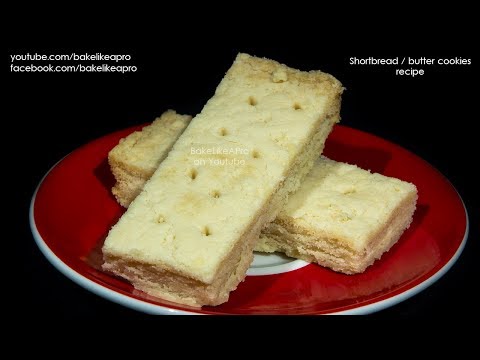 Classic Shortbread Cookie Bars Recipe Butter Cookie Recipe