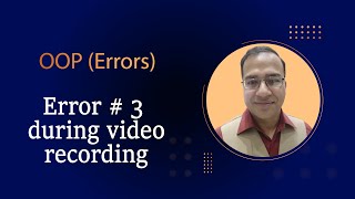 OOP - Error 3 during video recording