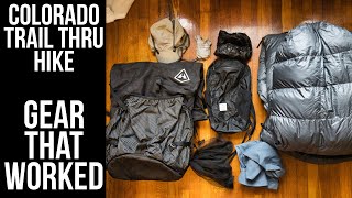 Gear That Worked Great For Me On The Colorado Trail