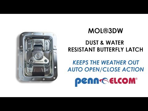 Penn Elcom 3759 Mini Butterfly Latch In Shallow Flat Dish