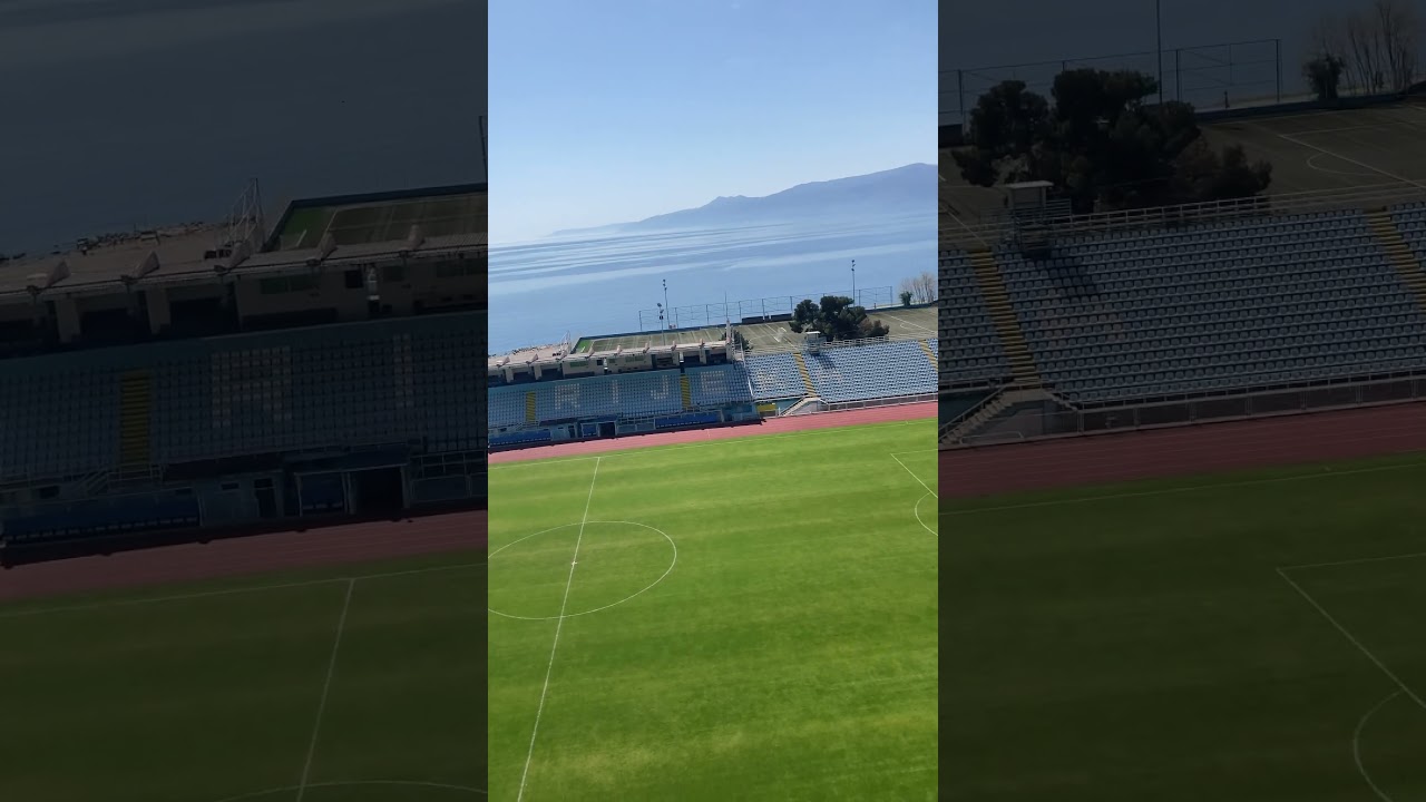 Football stadium of Rijeka near the Adriatic Sea 