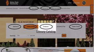 Library Website Orientation - Health Sciences Guide