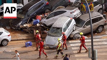 Aftermath of devastating Spain flash floods, leaving at least 95 dead