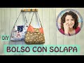 BOLSO con SOLAPA | Cómo hacer 1 BOLSO ELEGANTE (NIVEL PRINCIPIANTE)