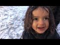 Playing In The First Snow Of 2021 اولنئ واوره د ۲۰۲۱ کال دکاناډا په کالکري کي Winter 2021 