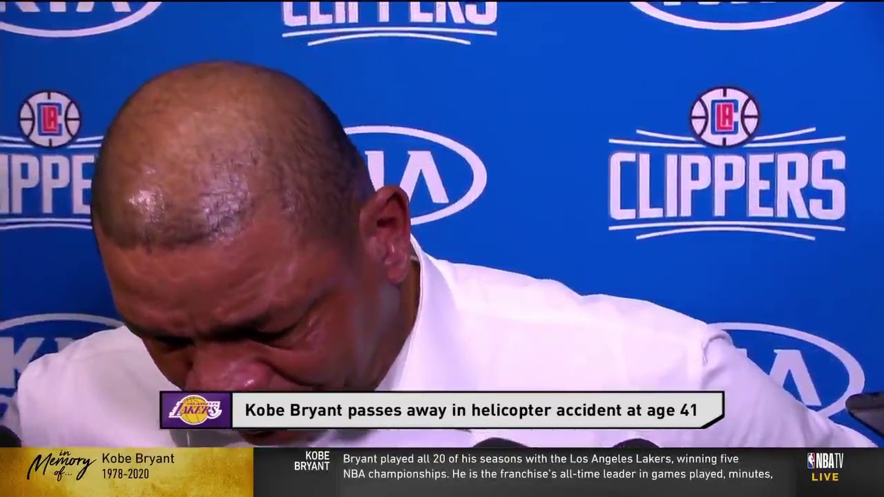 Clipper HC Doc Rivers Cries In Interview After Finding Out About Kobe ...