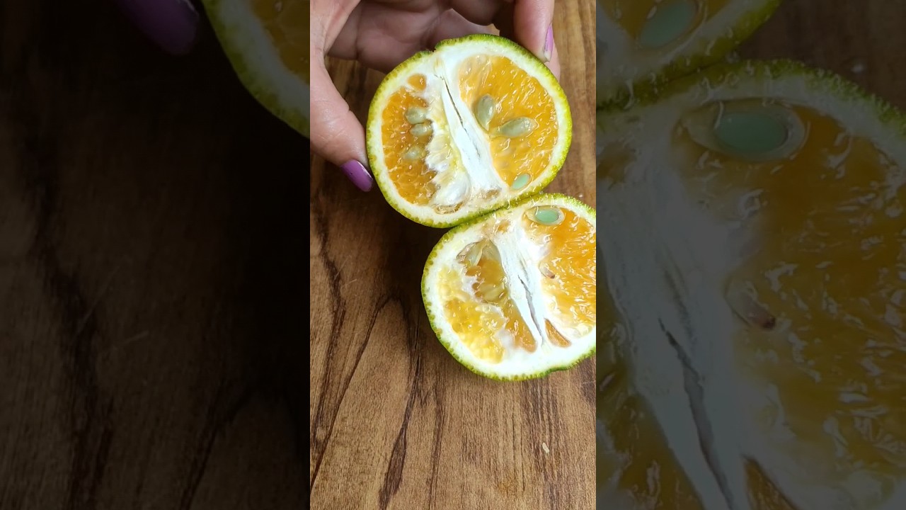 Mosambi cutting skills 