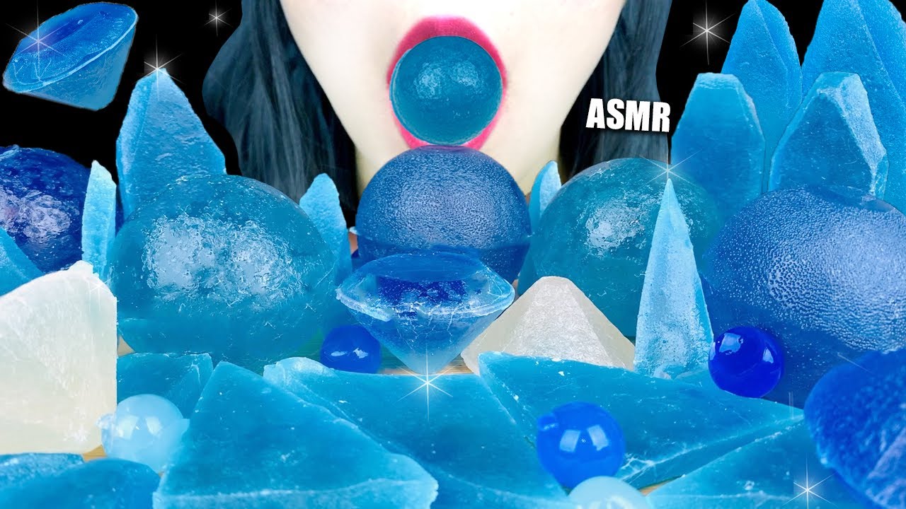 ASMR EDIBLE CRYSTAL ASMR CRYSTAL CANDY JEWEL CANDY ASMR KOHAKUTO コ ハ ク ト ウ  코하쿠토 먹방 ASMR 