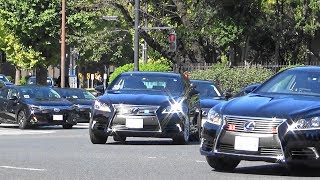 日中首脳会談 中国へ　官邸を出る安倍総理の車列 【2018.10.25】