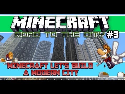 Minecraft Let's Build A Modern City EP 3 l New Street Names - YouTube