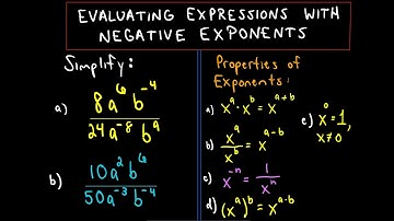 ❖ Simplifying Expressions with Negative Exponents - Ex 2 ❖