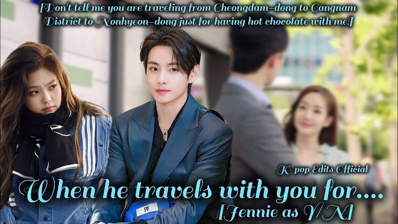 He travels with you for.... #v #taehyung #jennie #taennie #bts #blackpink #ff #Kpop_Edits_Official