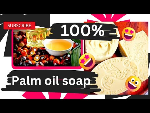 How to make a 100% Palm oil soapone oil soap making series. 