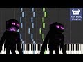 MINECRAFT - ENDERMAN RAP SONG (Piano Tutorial) [Synthesia]