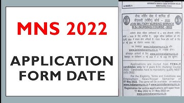 MNS 2022 Application Form Date || Registration start || May 2022 || By Modern Gurukula